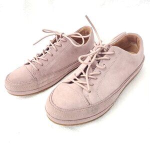 UGG 1019 Suede Lace-Up Moc Toe‎ Sneakers – Blush Pink – Women’s 8